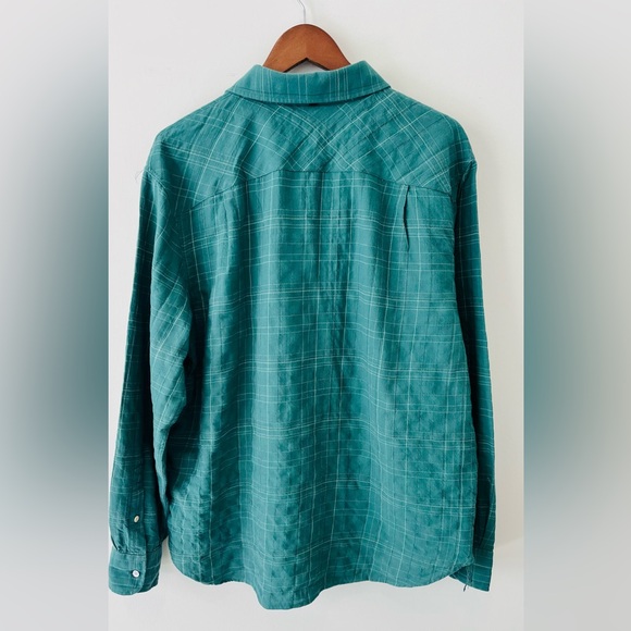 Rag & Bone Green Plaid Button-Up Shirt - Size XL/TG - Picture 8 of 8
